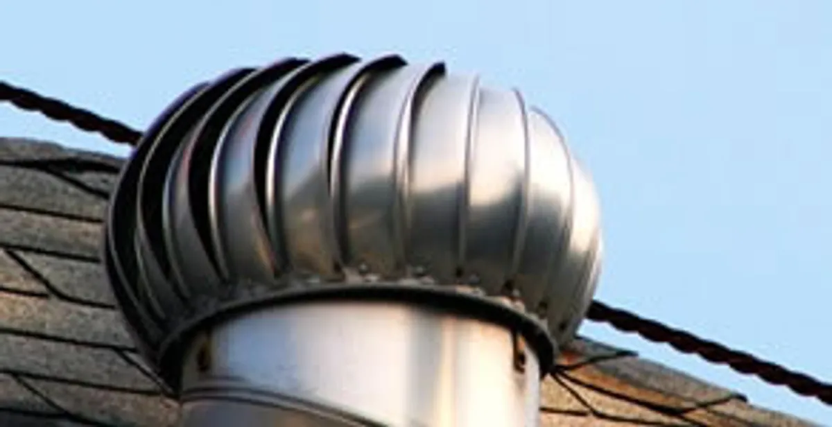 attic fan installation services with professionally installed roof ventilation unit in Easton, PA