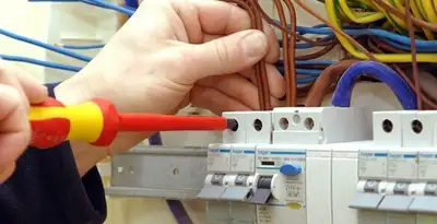 electrician services performing professional electrical panel wiring and connections in Easton, PA