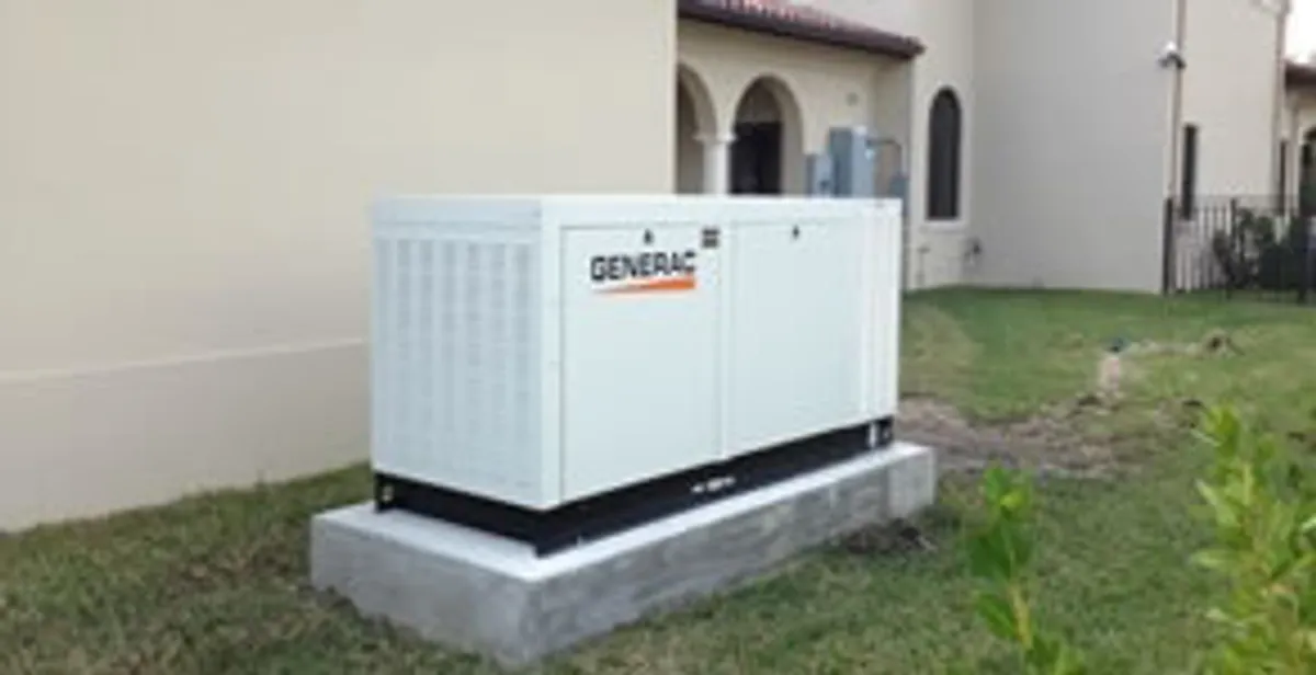 generator installation service showing standby generator professionally installed for residential power backup in Easton, PA