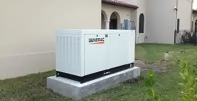 generator installation service showing standby generator professionally installed for residential power backup in Easton, PA
