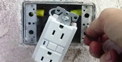 gfci circuits service showing installation of a ground fault circuit interrupter outlet by licensed electricians in Easton, PA