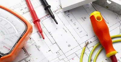licensed electrician planning and testing electrical systems using professional tools in Easton, PA