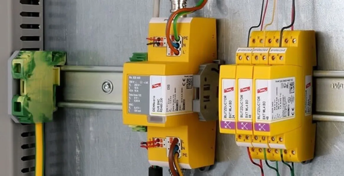 lightning surge protection system with surge suppressors installed by electrical service professionals in Easton, PA
