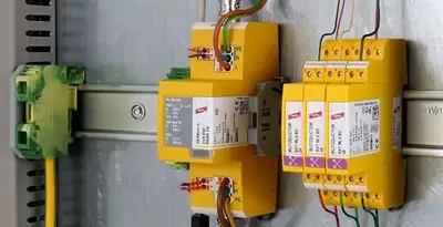 lightning surge protection system with surge suppressors installed by electrical service professionals in Easton, PA