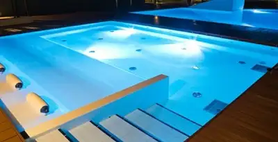 pool light installation and repair services providing modern illuminated pool lighting in Easton, PA