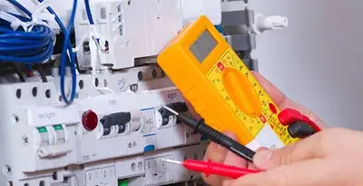 Residential electrician testing home electrical panel for safety and performance in Easton, PA
