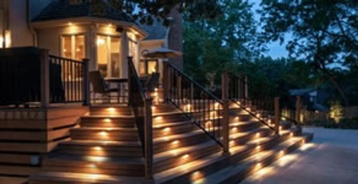 Residential electrician installing outdoor lighting for home safety in Easton, PA