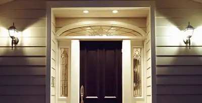 security light installation services with professionally installed entryway lighting in Easton, PA